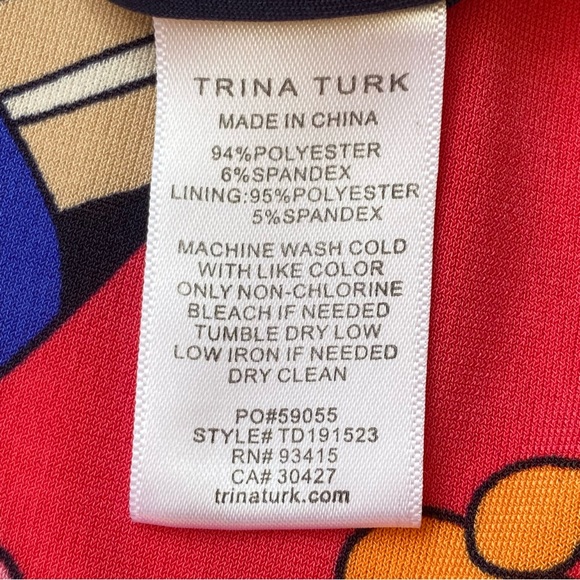 Trina Turk Tropical Print Halter Style Dress Size XS - Picture 7 of 8